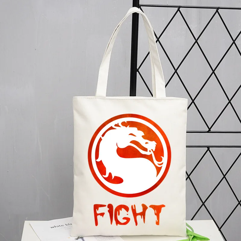 Сумка-тоут Mortal Kombat для женщин дорожные дамские сумочки покупок портативная