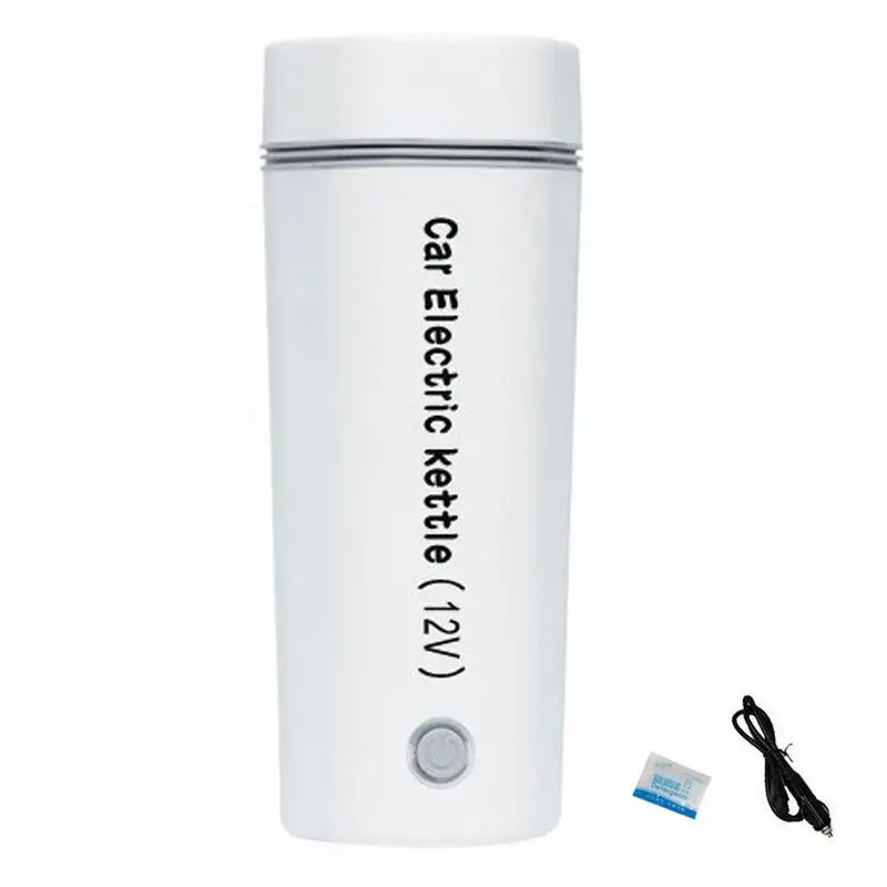 

12V/ 24V 350ml Vehicle Heating Cup Waterproof Stainless Steel Car Kettle Water Heater Auto Mug Travel Kettle