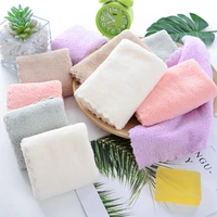 soft 5pcs 3030cm coral fleece square baby absorbent towel unisex face towel suitable for newborn skin