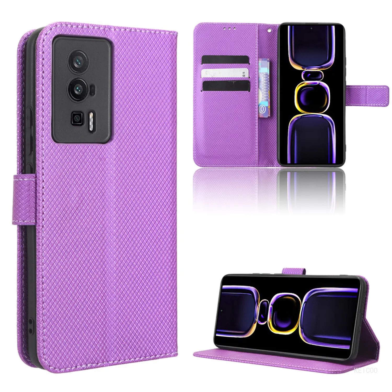 

Чехол-бумажник для Xiaomi Redmi Note12 Note 12 Turbo K60 K 60 Pro 4G 5G 23021RAA2Y 22111317I