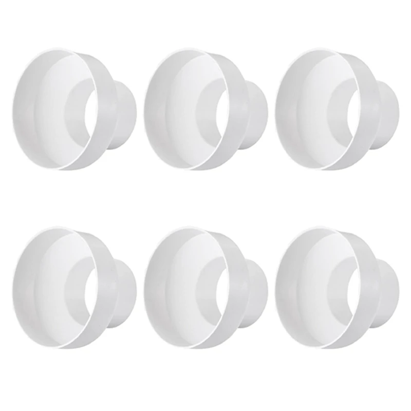 6X переходник для вентиляционной трубы воздуховода соединитель встроенной