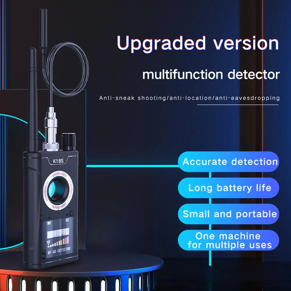 

K18S Hidden Camera Candid Pinhole Camara GPS Tracker Anti Eavesdropping For Car Home Office Travel S7S8