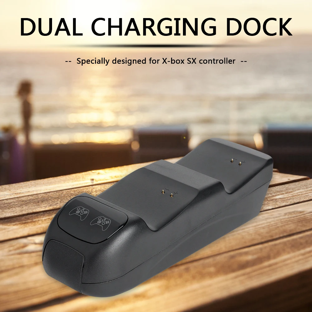 electronic machine accessories game dual controller charging dock station for xbox sx stand with 2 battery pack free global shipping