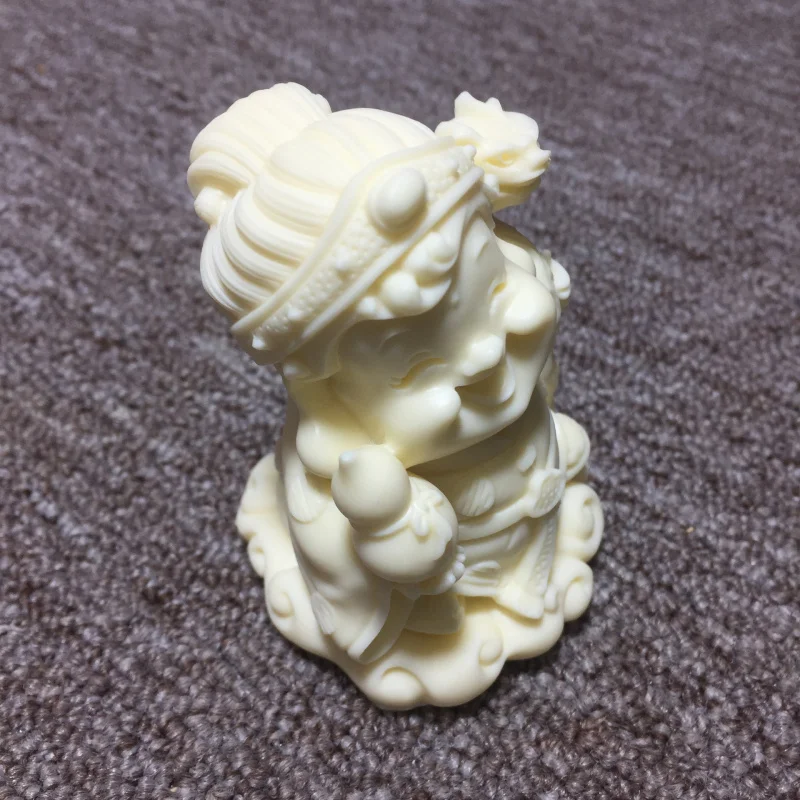 Резной орех цвета слоновой кости для именинницы Weng девочек на день рождения 8*6*6