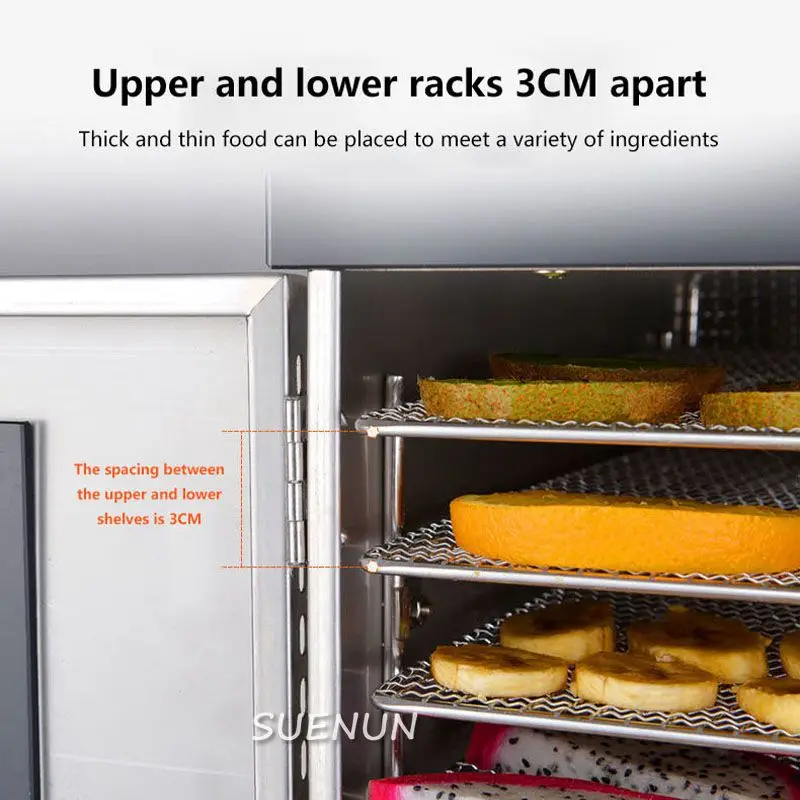 220V  Dry Fruit Machine Food Dehydration Fruit Dryer Commercial Stainless Steel Food Dried Vegetables Pet Snacks enlarge