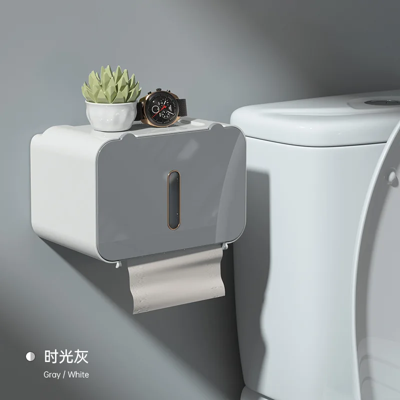 

Accessories Wall-mounted Toilet Automatic Box Paper Smart Toilet Holder Dispenser Bathroomtissue Bathroom Paper Punch-free
