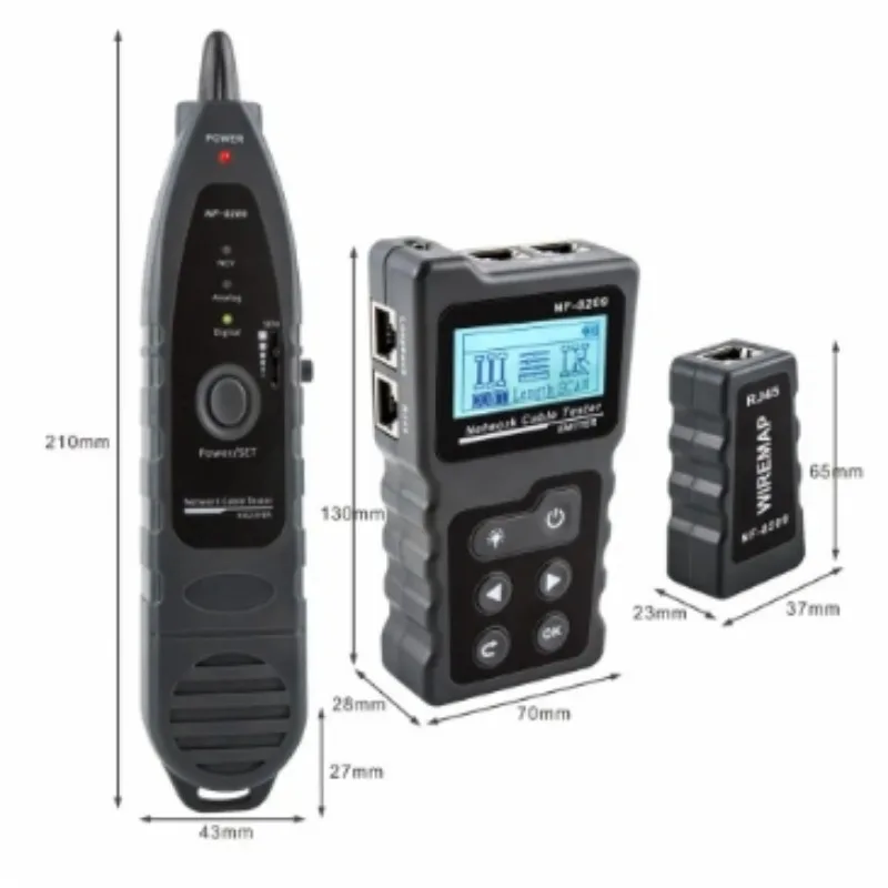 Устройство для измерения длины кабеля с ЖК-дисплеем