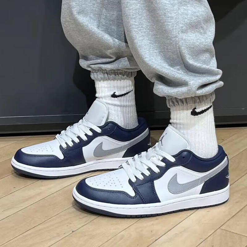Мужская спортивная обувь NIKE AIR JORDAN 1 LOW AJ1 модная одежда в стиле ретро удобные