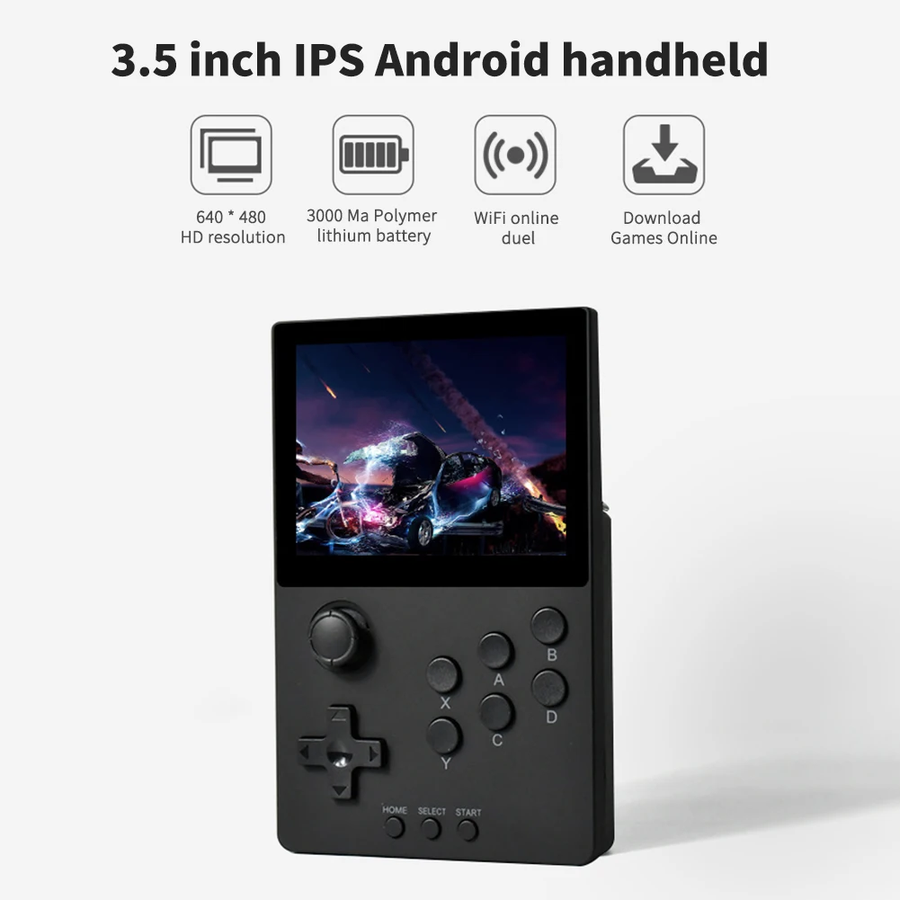 Игровая консоль POWKIDDY A20 3 5 дюйма IPS-экран |