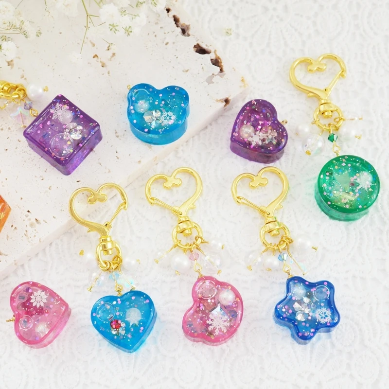 

Y51E Resin Casting Shaker Mold Epoxy Silicone Molds Resin Shaker Mold for Pendant Jewelry Keychain Decoration Craft