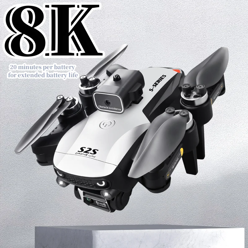 

New S2S Mini Drone 4k Profesional 8K HD Camera Flighting 25min Obstacle Avoidance Brushless Foldable Quadcopter RC Dron Kids Toy