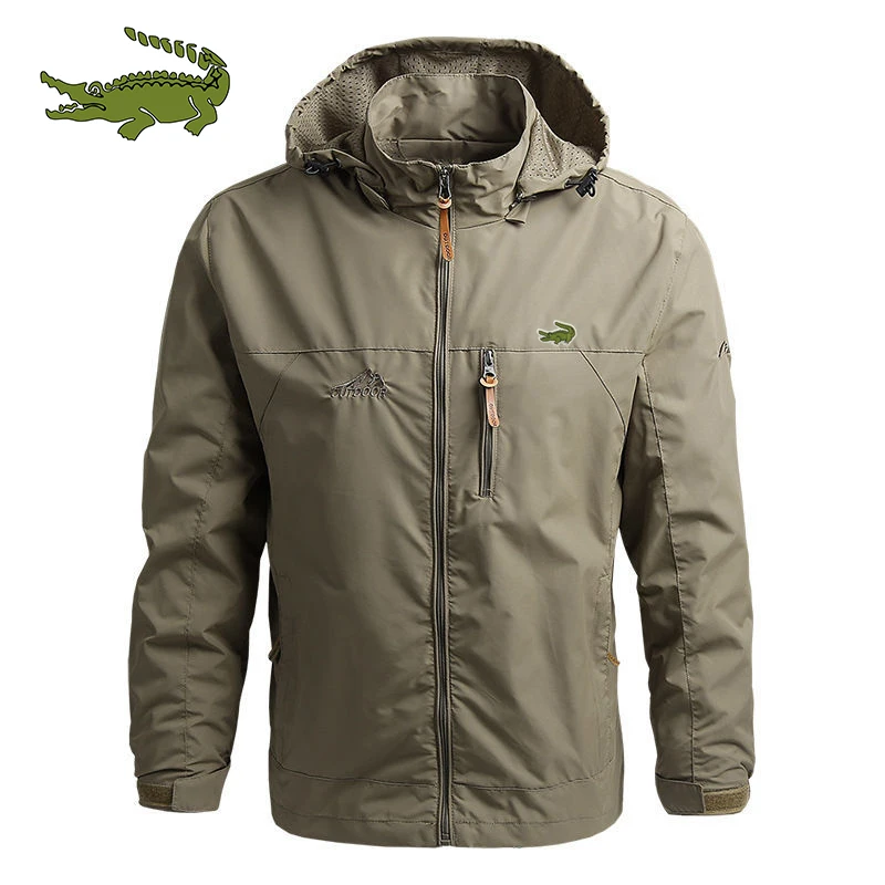 Fashion Sports Hooded Zipper Outdoor Jacket Cotton Jacket High quality Men's Business Casual Hooded Jacket