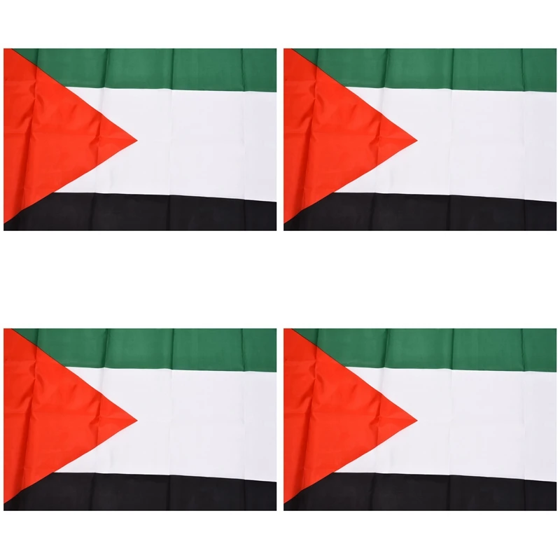 

4X Palestine National Flag 5Ft X 3Ft