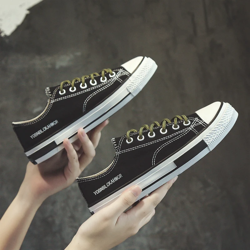 Women's Canvas Shoes Korean Style 2022 Popular Student All-Matching Cloth Shoes Casual Summer New Low Top Easy Wear Borad Shoe