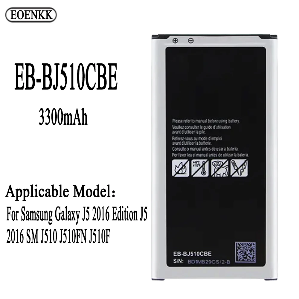 Enlarge EB-BJ510CBC EB-BJ510CBE Battery For Samsung Galaxy J5 2016 Edition J5 2016 SM J510 J510FN J510F Original Capacity Phone Batterie