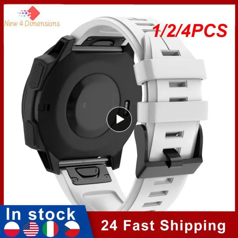 

Ремешок силиконовый для смарт-часов Garmin Fenix 7 7X 6 6X 5X 5 Plus 3 HR 935 Epix, 1/2/4 шт.