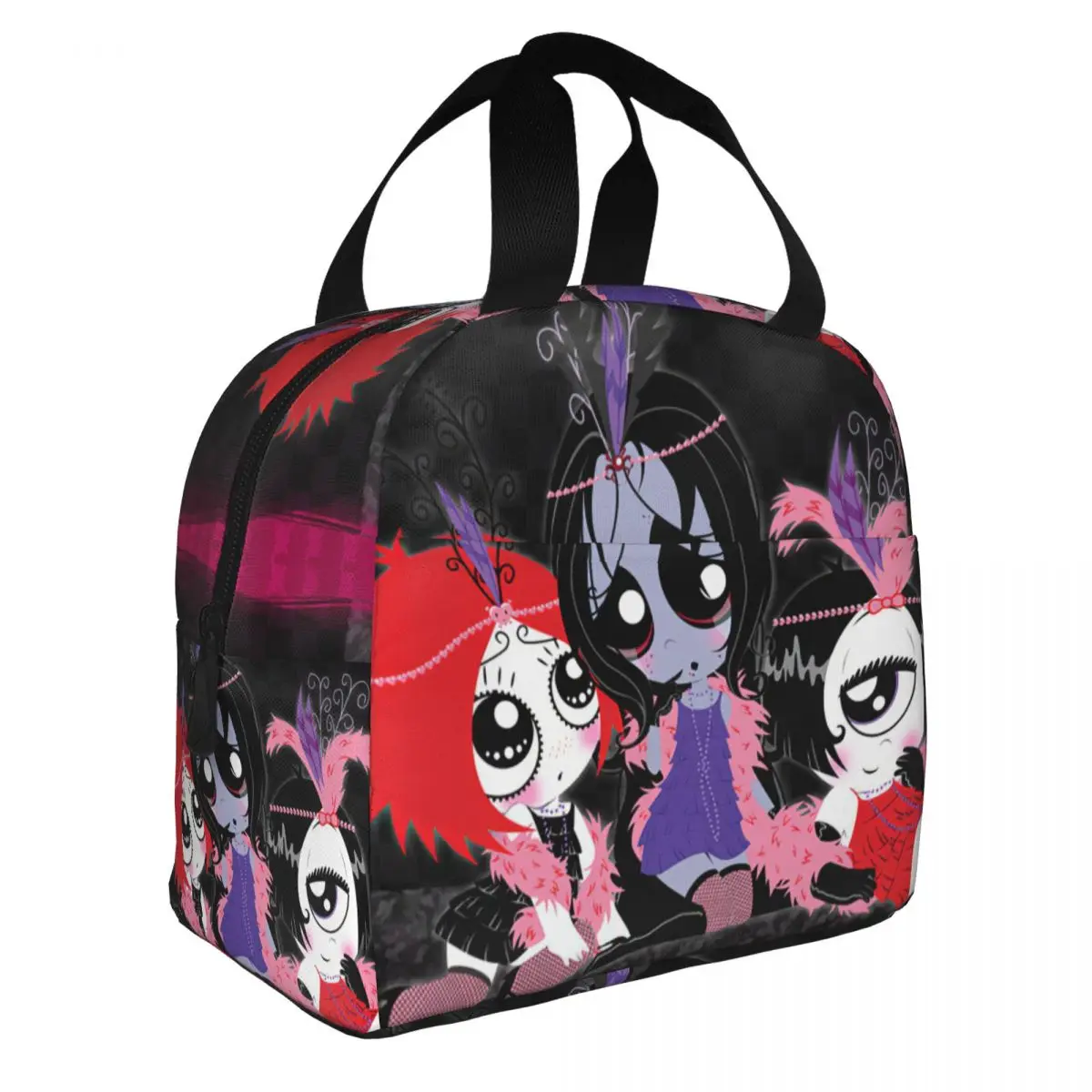 Ruby Gloom Lunch Bento Bags Portable Aluminum Foil thickened Thermal Cloth Lunch Bag for Women Men Boy