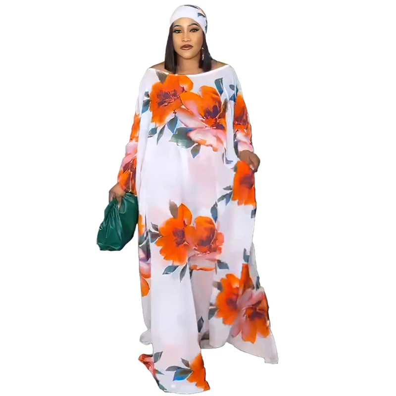 Kaftan Pants Set African Maxi Dresses For Women Abaya Dubai Turkey Muslim Fashion Dress Islam Clothing Vestidos Robe Musulman
