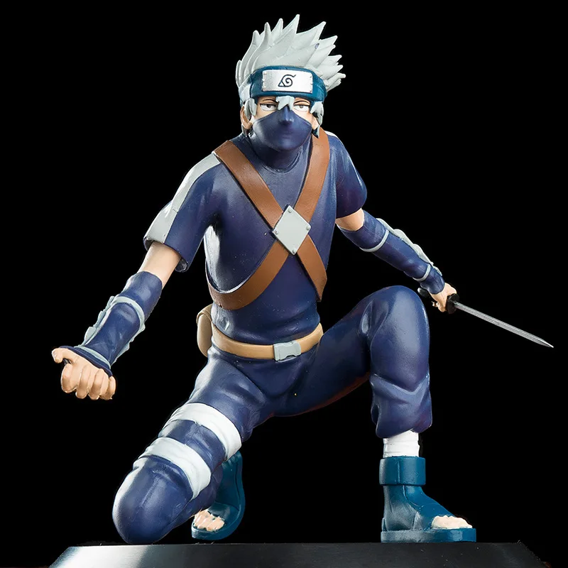 

15CM Naruto Action Figure Anime Figure Squat Hatake Kakashi Anime Model Decorations PVC Model Toy Gift Children's Ornament Doll