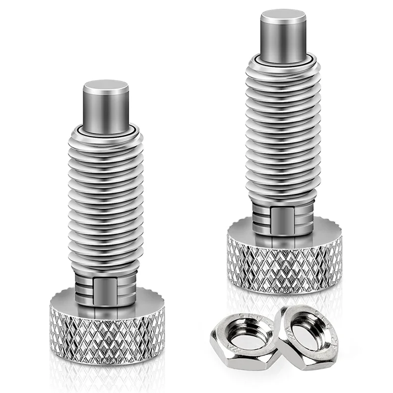 Ручной выдвижной пружинный Плунжер с блокировкой ручки накатанным стержнем М6