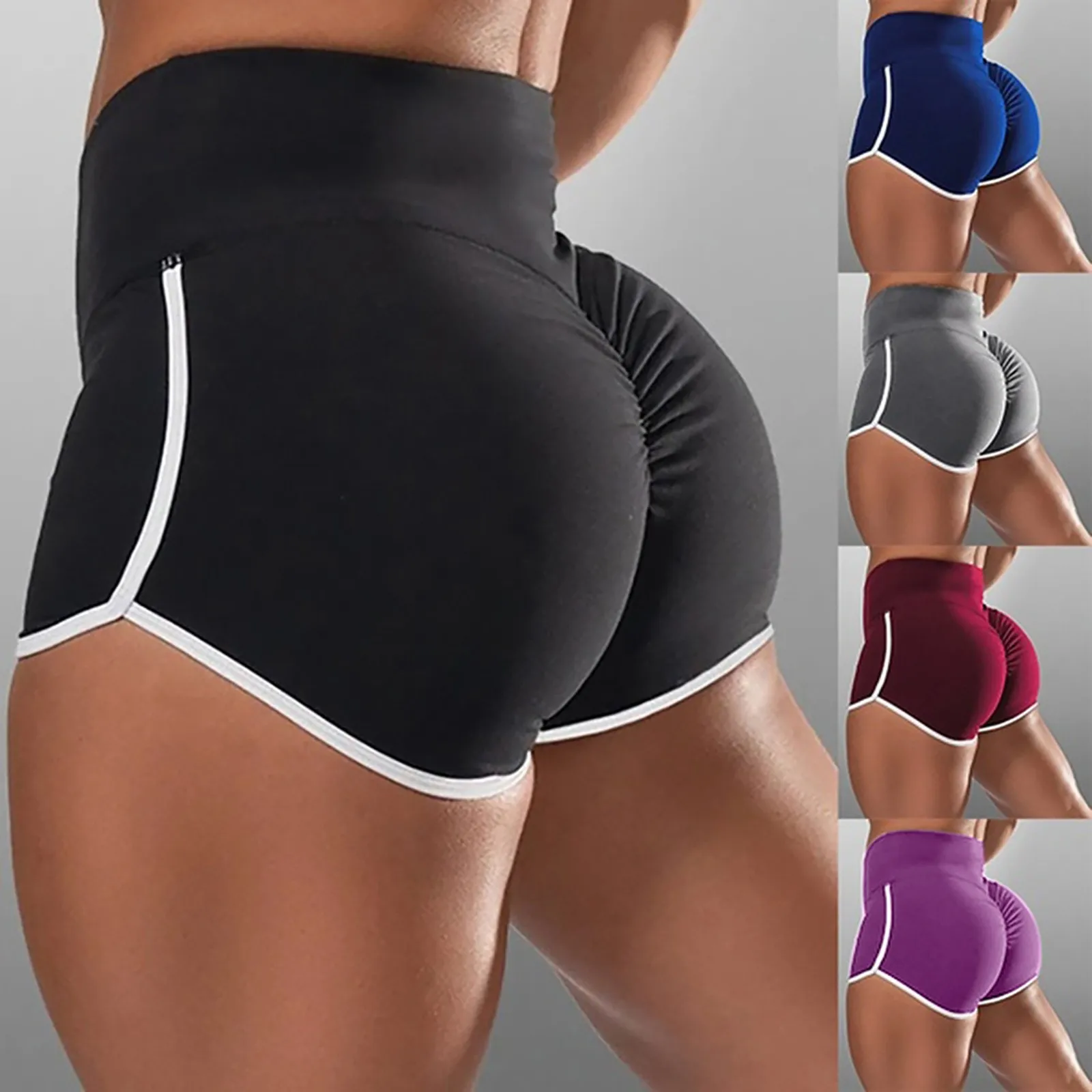 

Push Up Women Pants Summer Sport Shorts Seamless Fitness Training Gym Tights Women High Waist Elasticated Yoga Shorts Leggings