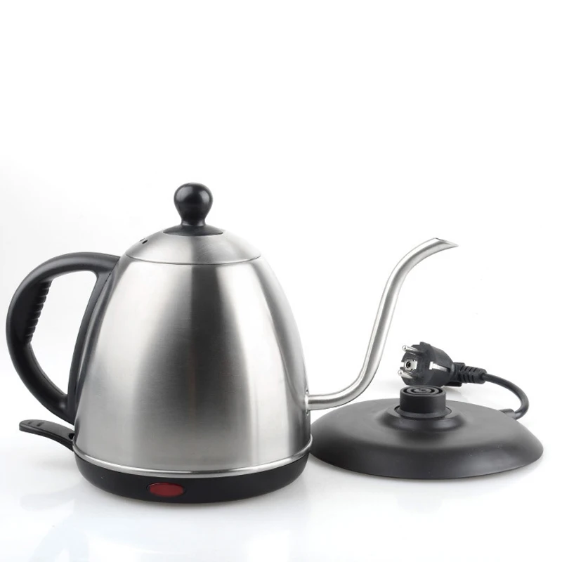 

1L gooseneck Kettle Electric water Kettle Stainless Steel For Drip Coffee Tea Automatically Automatic Water Teapot