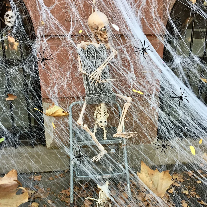 

Искусственный паук на Хэллоуин, страшная фотография, реквизит, белая фотография, Хэллоуин, страшный бар, дом с привидениями, украшение для дома