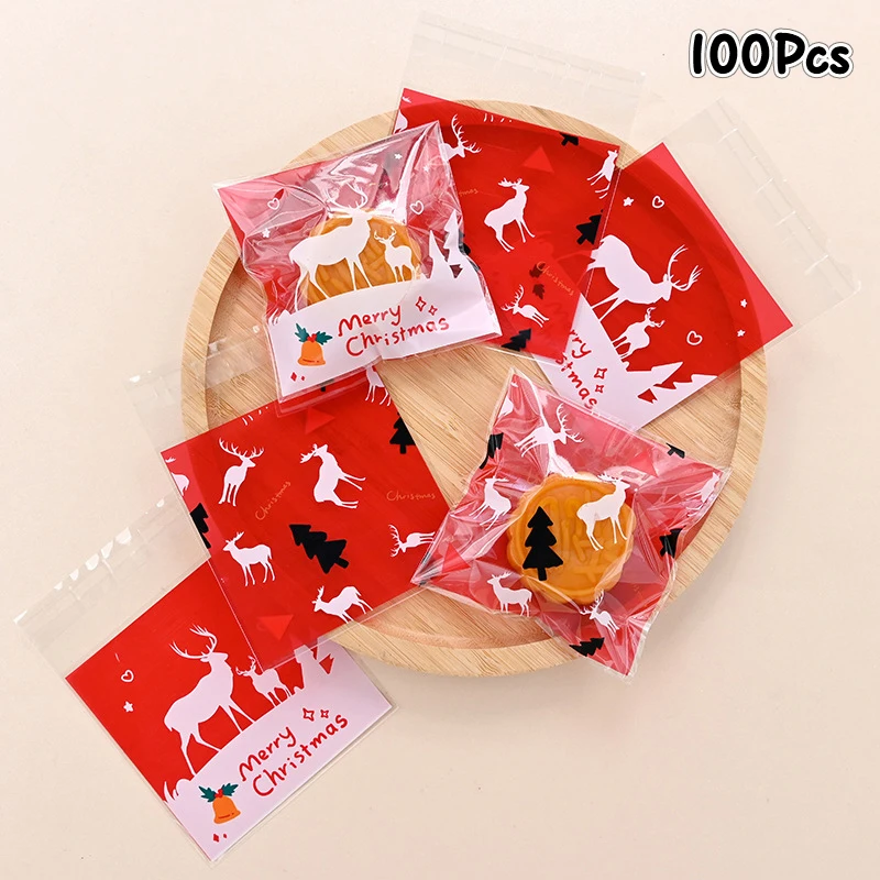 Самоклеящиеся пакеты для печенья и конфет 100 шт.