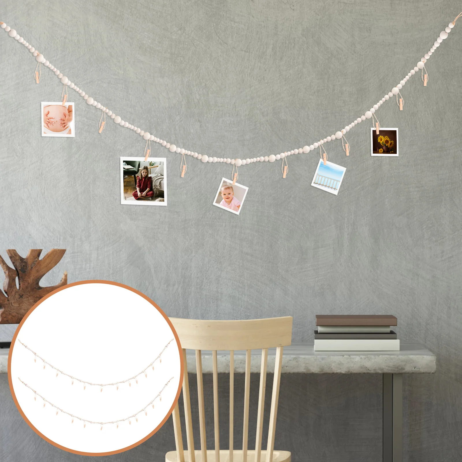 

Displayholder Wall Photo Greeting Clips Stringchristmas Holiday Kids Artwork Picture Hanger