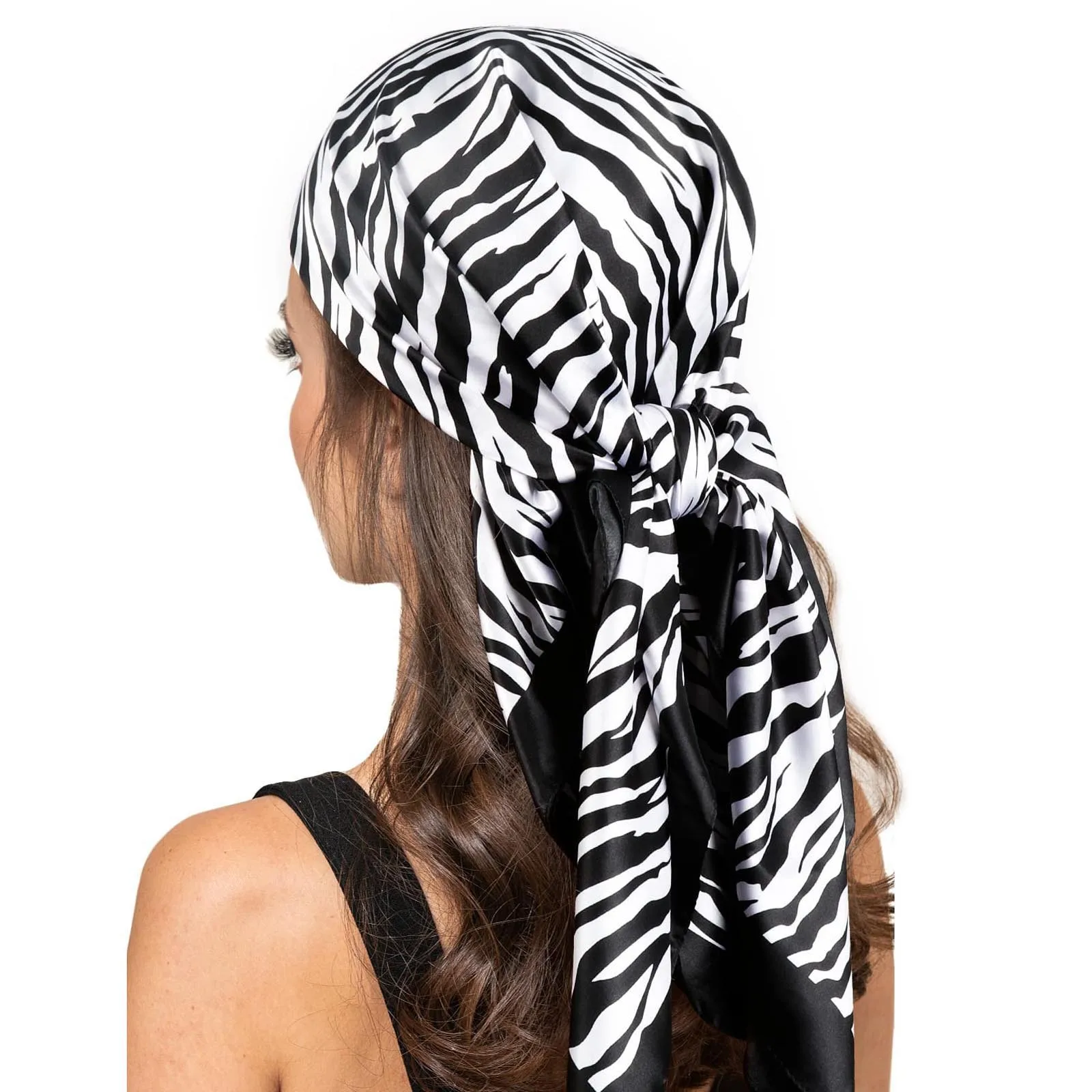 

Модный атласный квадратный головной шарф, Женский винтажный шелковый шарф, головные уборы, женский головной платок