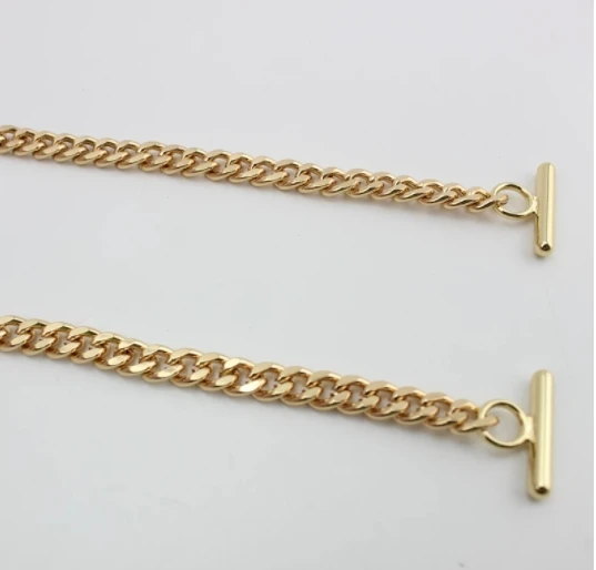 1/2/5PCS Chains Metal Strap with Hook for Handbag Crossbody Bag Chain Shoulder Strap Belt Hat Pet Leash Decorative Accessories