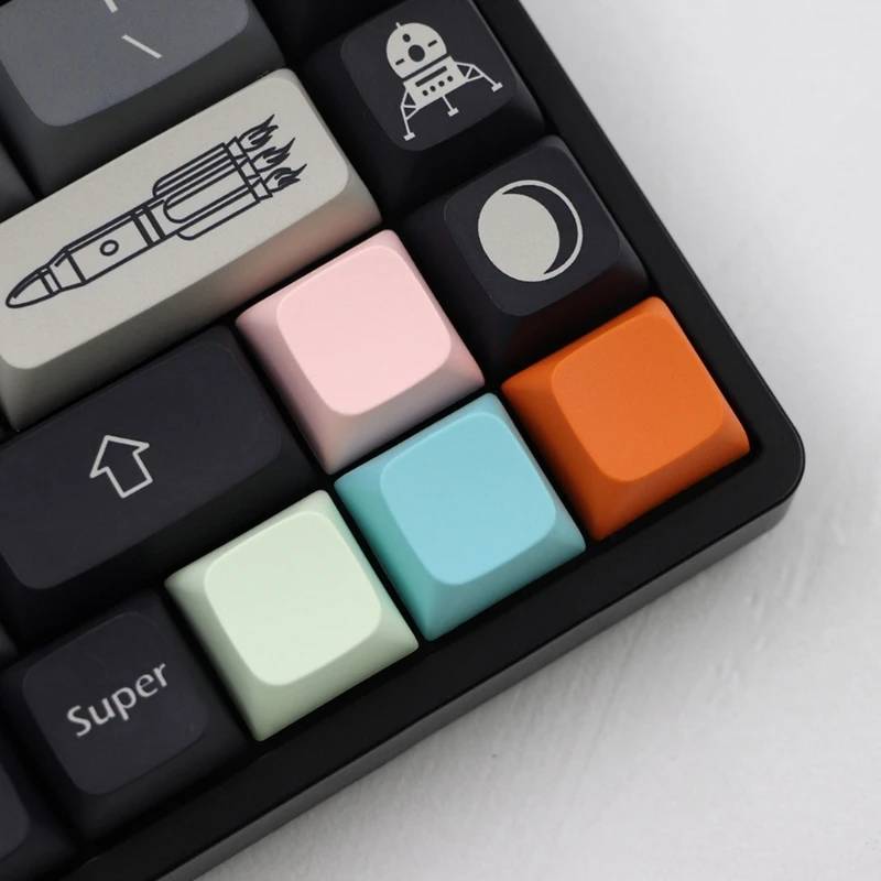 

14 Keys PBT Keycap Set XDA Keycaps 1U Mechanical Keyboard Keycaps Not Engraving Blank Cover Multi-color