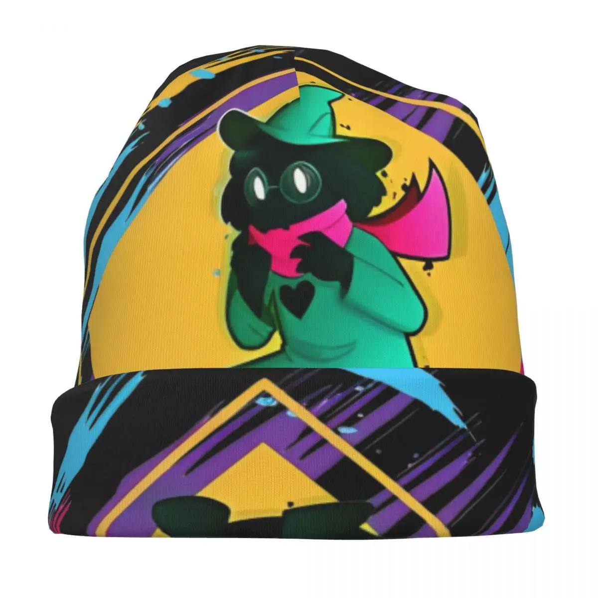 Ralsei Deltarune Sprite Art Skullies шапки повседневные мужские и женские уличные теплый капот