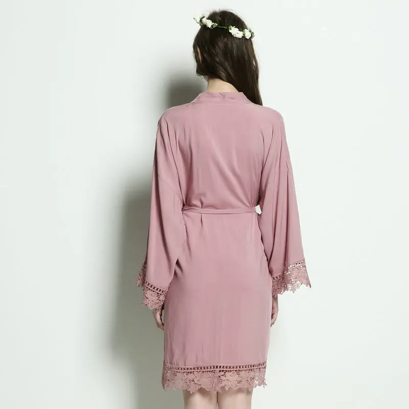 Personalized Bridesmaid Team Robes Bridal Robes Summer Robes Mariage Bride Robes Women Flower Girls