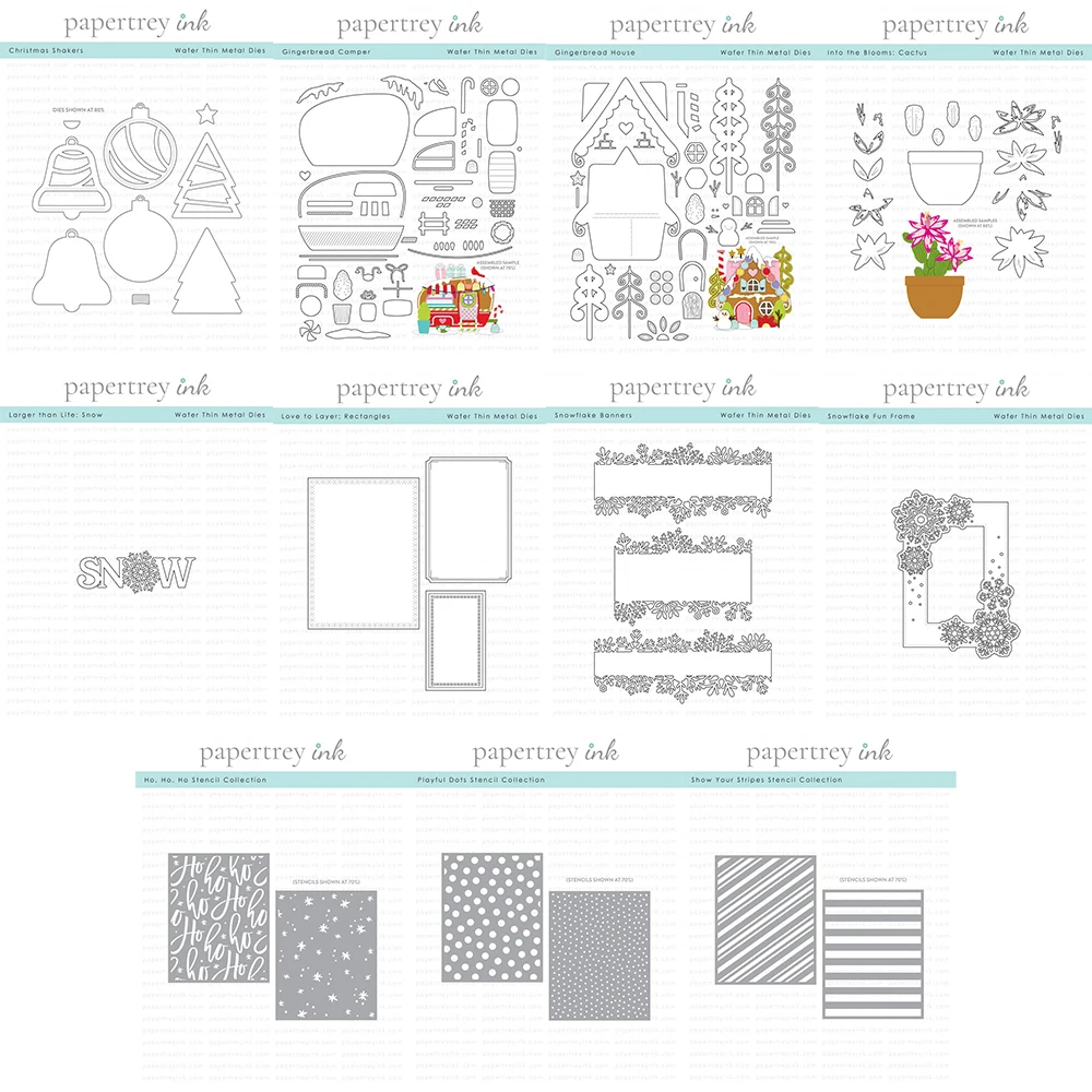 

Christmas Metal Cutting Dies Plastic Template DIY Scrapbook Embodying Handcrafted Decorative Album Craft Knife Dies