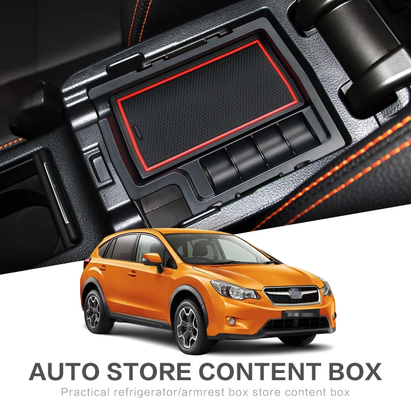 

Car Center Console Armrest Storage Box For Subaru XV 2012-2017 Central Storage Organize Container Tray Auto Interior Accessories