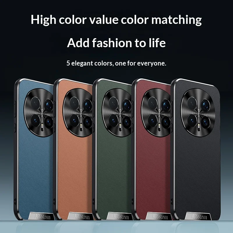 ТПУ покрытие + кожаная задняя крышка для Honor Magic8 Magic7 Magic6 Magic5 Magic4 Pro, металлическая защита объектива, чехол для телефона с защитой от падения (art.: 3920d4a2d47fa) - 3920d4a2d47fa