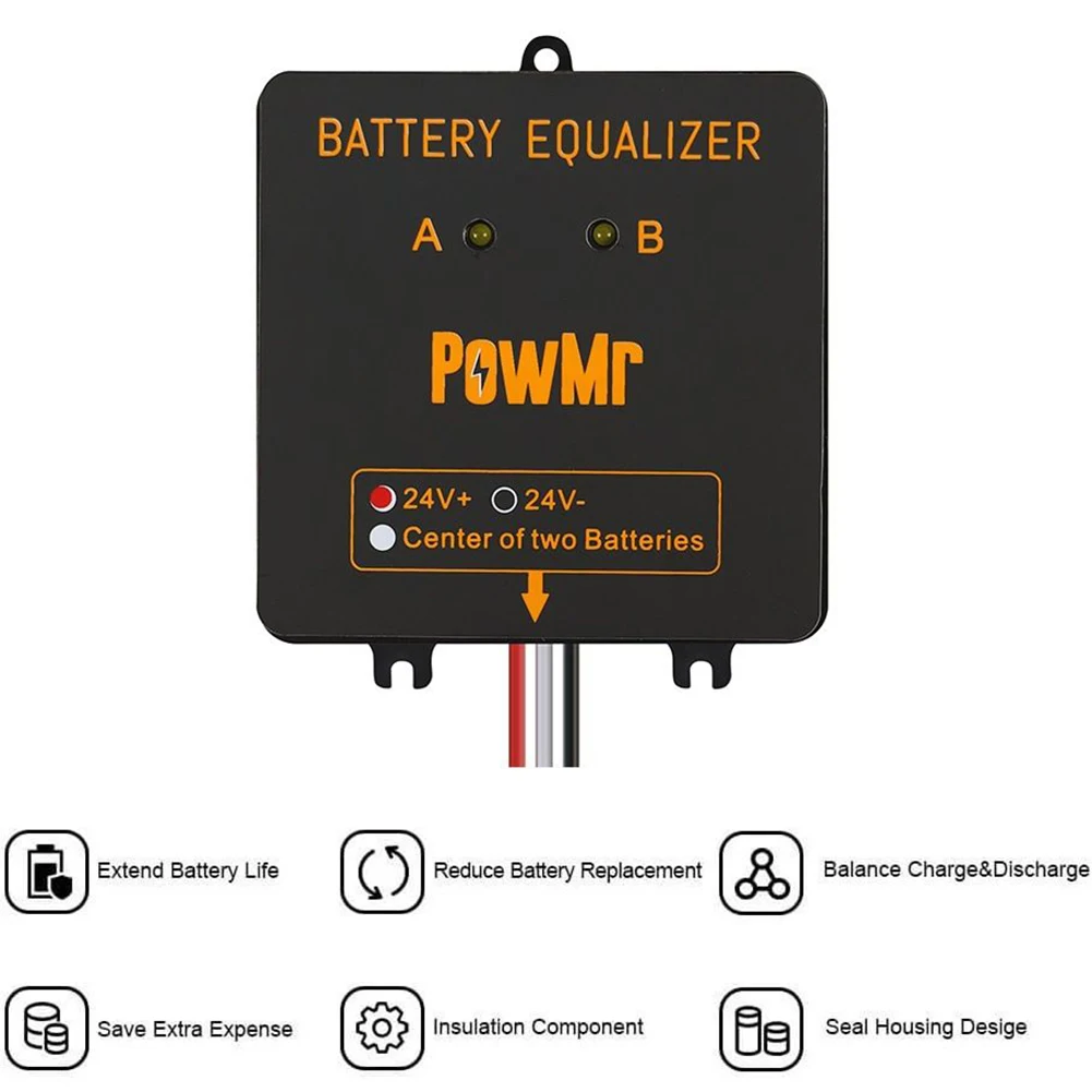 

24V Batterie Balancer Lkw Motorcycles Motorhomes Multiple Protections Solar Solar System Supplies 70*70*22(mm)