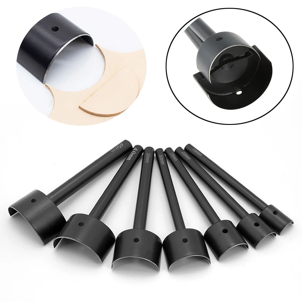 

Semicircle Punching Stitching Cut Steel Leather Corner Cutter Manual Round Belt Strap Wallet Bag Leather Punch Hand Tools
