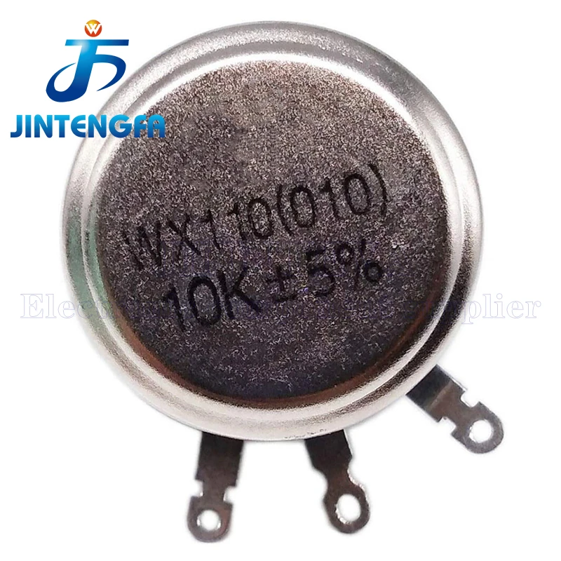 Круглый металлический вал WX110 WX010 1 Вт 22 100 220 470 Ом 1K 2 K 3 4 7 10K 22K контакта 6 мм