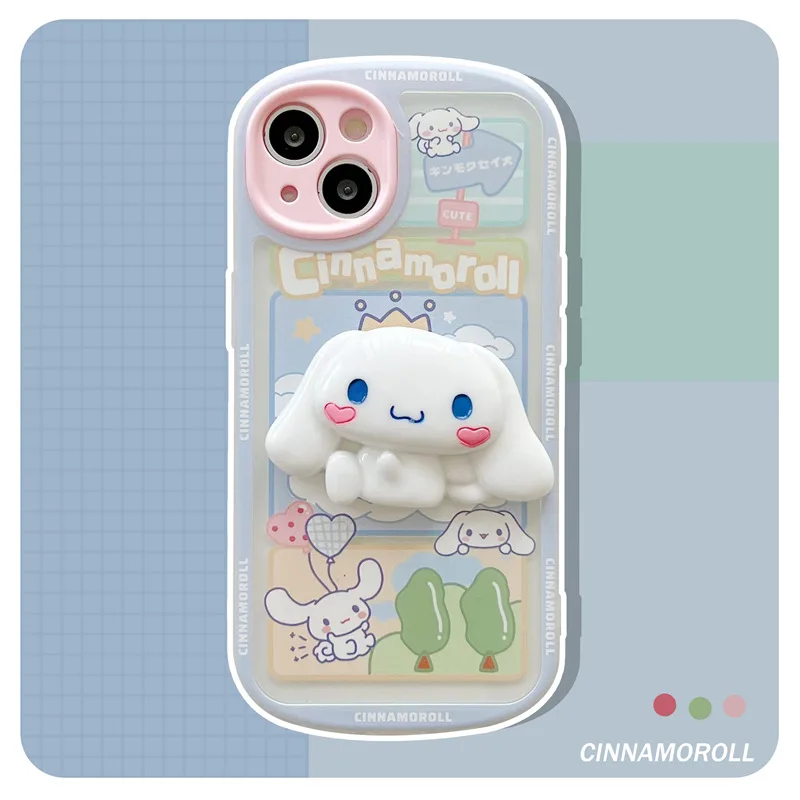 

3D Cartoon Big Eared Dog Phone Case Cover for IPhone 7 8 Plus 11 12 13 Pro X XR XS Max Shockproof Case for IPhone 13 Cases