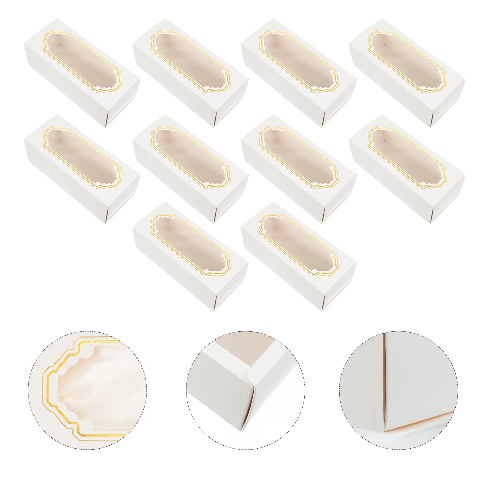 

Cake Box Packaging Container Roll Bakery White Casepacking Boxes Dessert Pastry Cardboard