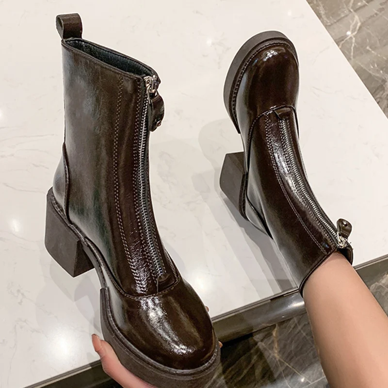 Женские ботинки на высоком каблуке новинка 2022 зимние челси дизайнерские