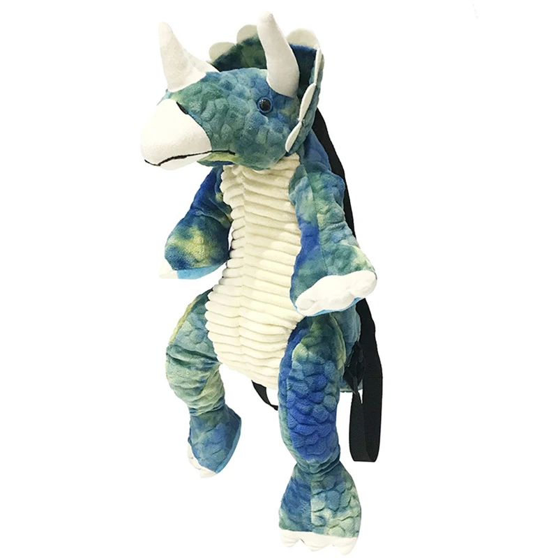 Cute Cartoon Children Dianosaur Backpacks Kids Doll Plush SchoolBag 3D Dinosaur Baby Backpack for Boys Girls Animal Toy Bags