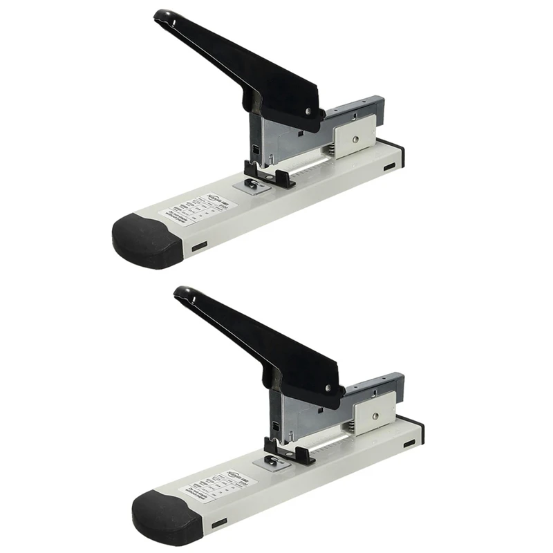 

2X Huapuda Heavy Type Metal Stapler Bookbinding Stapling 120 Sheet Capacity Office Tools