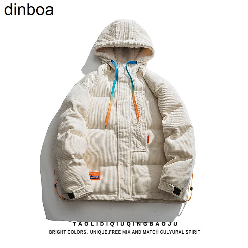 

Новинка 2022, зимняя Вельветовая парка, женское свободное хлопковое пальто в Корейском стиле, женская элегантная куртка в стиле Харадзюку с в...