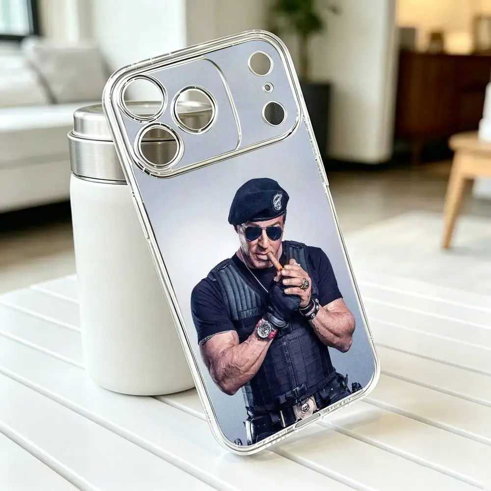 Фото Чехол для телефона First Blood S-Stallone Sly-Y для iPhone 17 16 15 14 13 12 11 Mini Pro Max Plus, прозрачный, в подарок №2