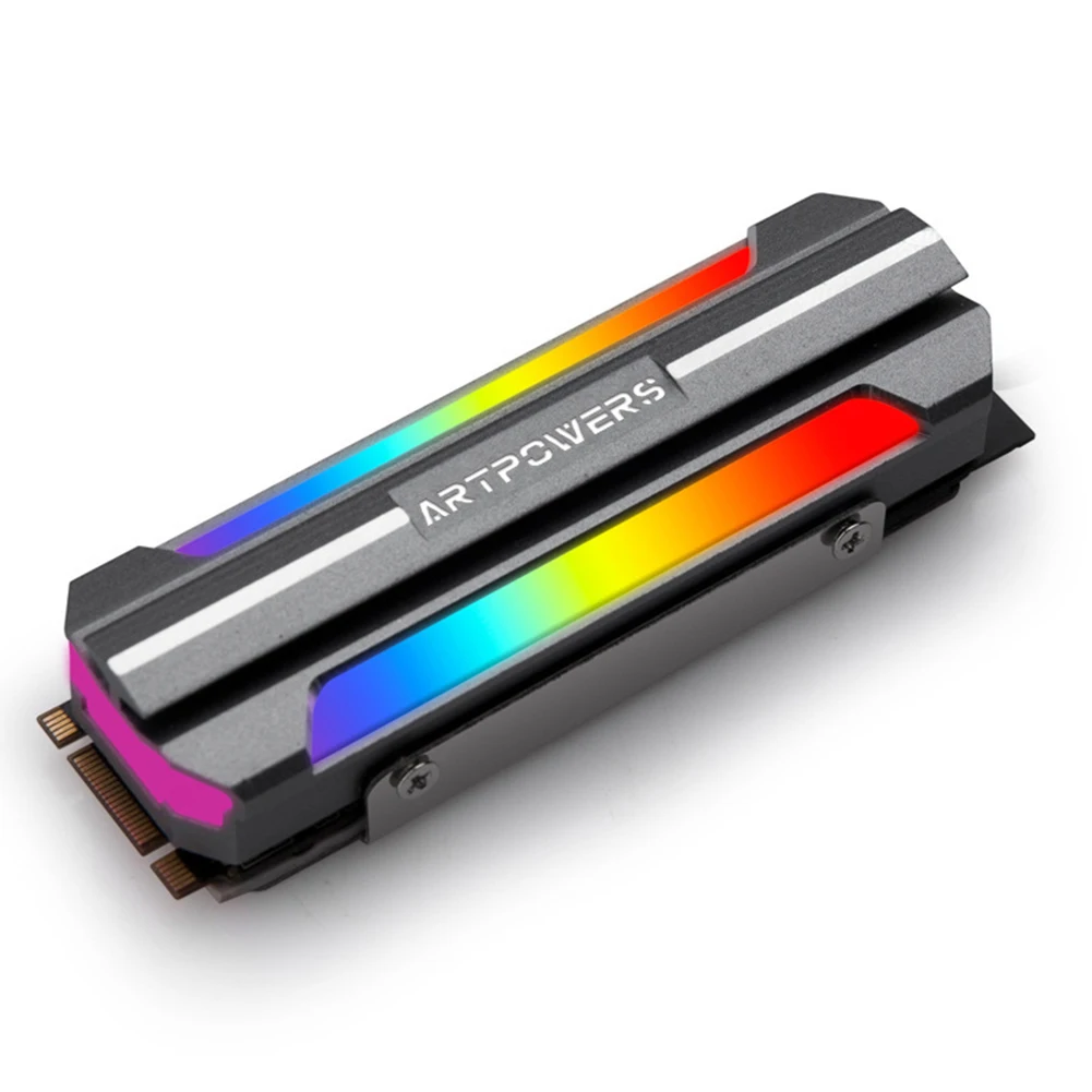 

Алюминиевый радиатор жесткого диска ARGB M.2 SSD 5 в 3Pin NVME NGFF M2 2280