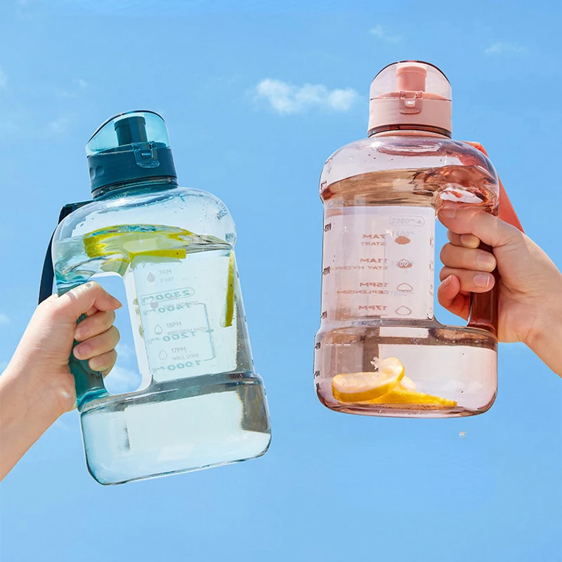 Спортивная бутылка для воды большой емкости без BPA простая и термостойкая