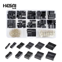 620pcs dupont connector 2 54mm dupont cable jumper wire pin header housing kit male crimp pinsfemale pin terminal connector